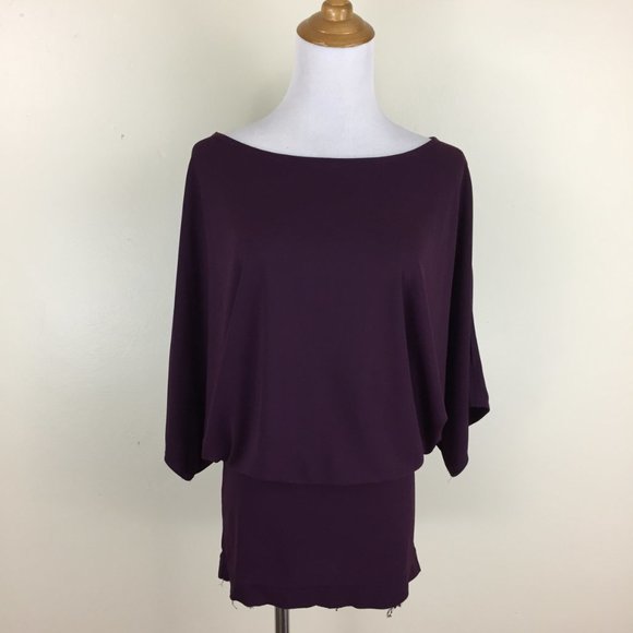 RACHEL ROY Cut Out Batwing Sleeve Stretchy Shirt - Picture 4 of 10